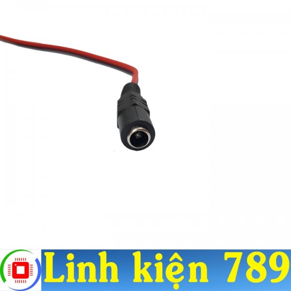 Jack DC cái 5.5x2.1mm đúc sẵn dây 30cm